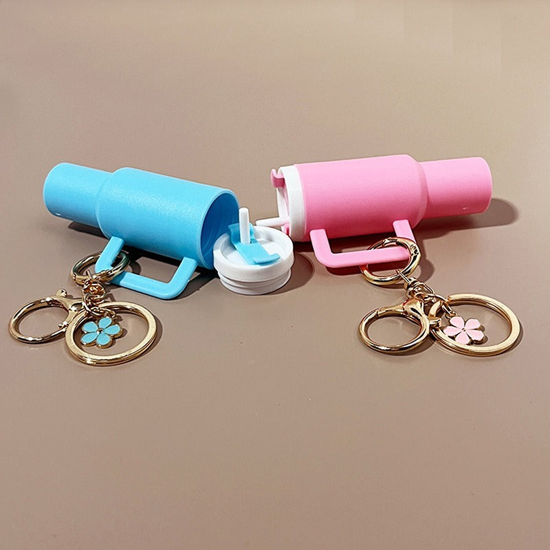 Trendy Mini Tumbler Keychain for Women & Girls – Fashion Key Ring