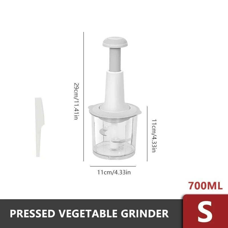 Manual Hand Operated Food Chopper – Quick & Easy Vegetable Cutter