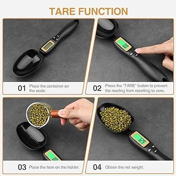 Digital Measuring Spoon | LCD Display Kitchen Scale Spoon | Accurate Weight Measurement for Cooking & Baking