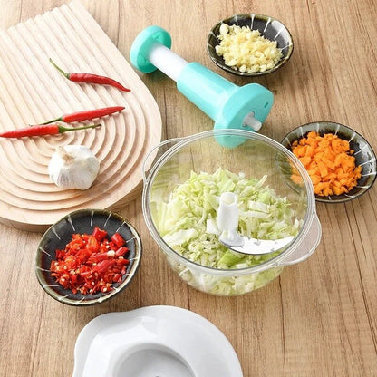 Manual Hand Operated Food Chopper – Quick & Easy Vegetable Cutter