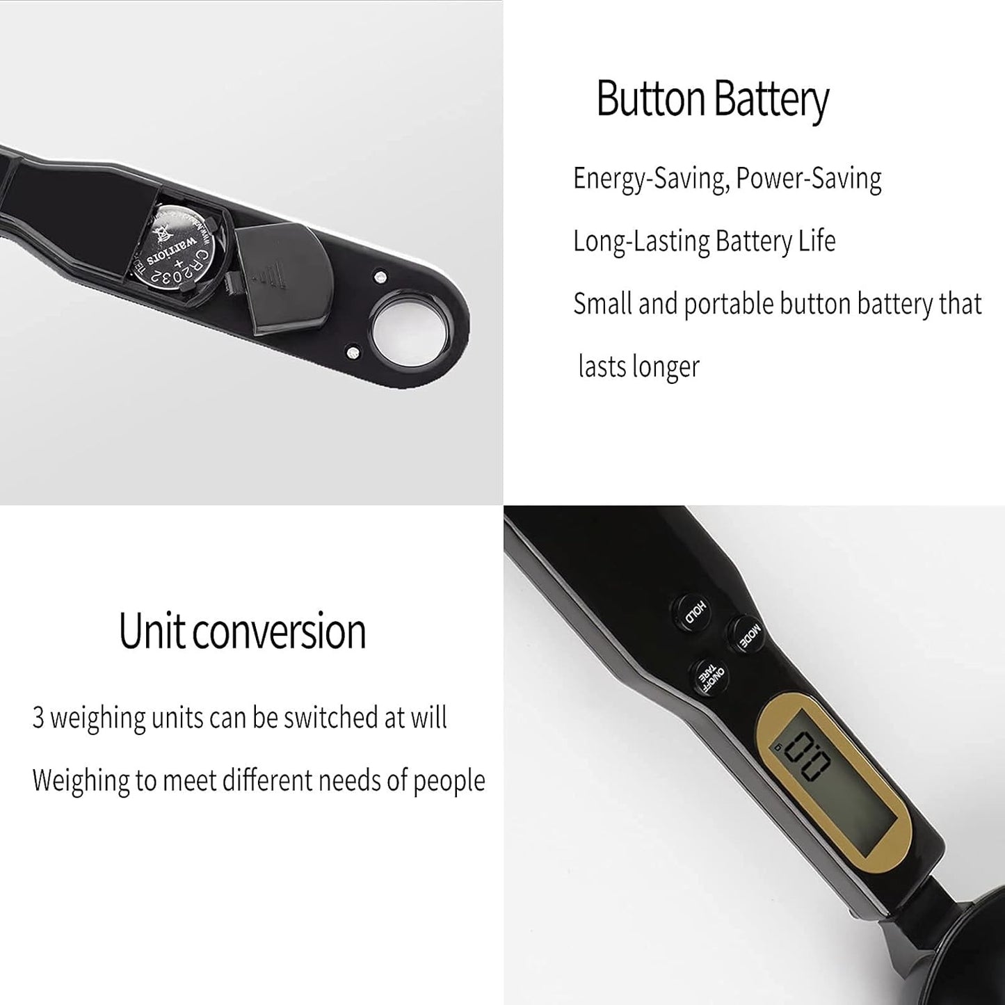 Digital Measuring Spoon | LCD Display Kitchen Scale Spoon | Accurate Weight Measurement for Cooking & Baking