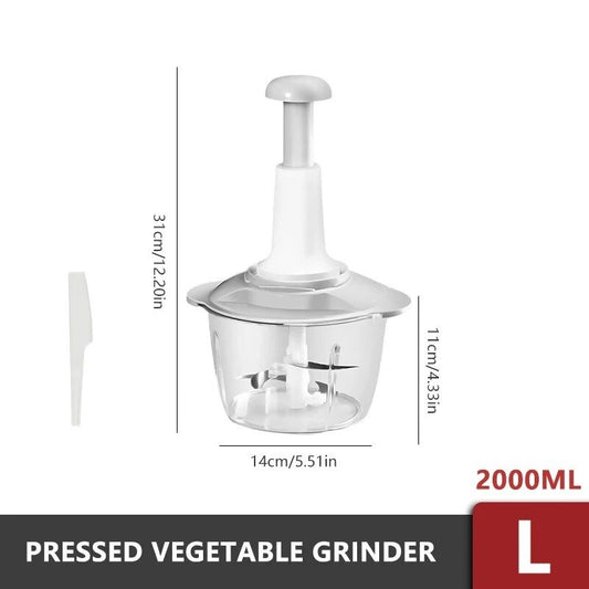 Manual Hand Operated Food Chopper – Quick & Easy Vegetable Cutter