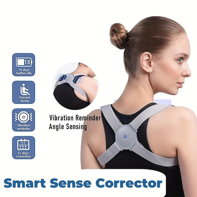Smart Posture Corrector – USB Rechargeable Back Support Belt